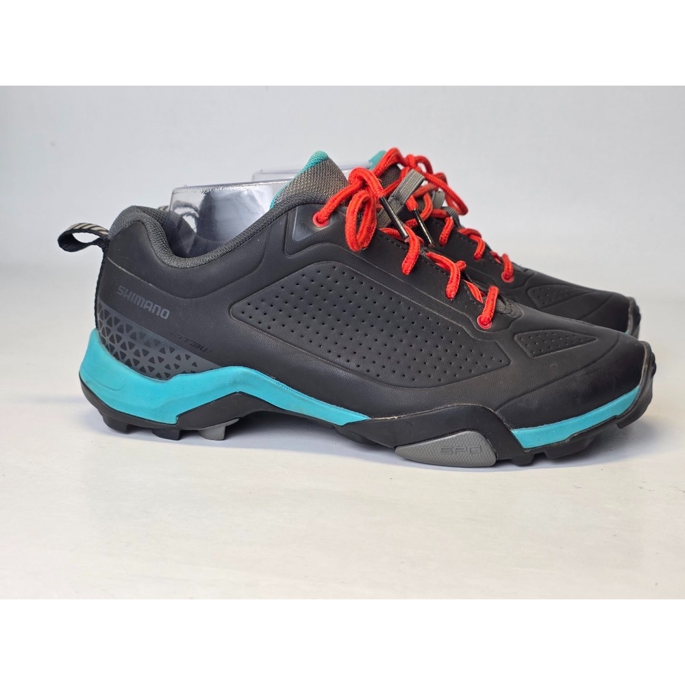 Shimano Women's Cycling‎ Shoes Size 7.2 Navy Blue SH-MT300-W Lace Up